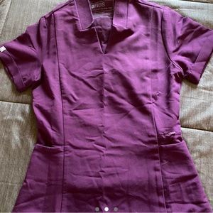 limited edition purple figs scrub set